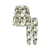 Canabis Marijuana Weed Pattern Print Design 05 Kids' Boys' Girls' All Over Print Pajama Set