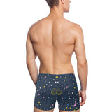 space pattern with planets, comets, constellations Men's Swimming Trunks