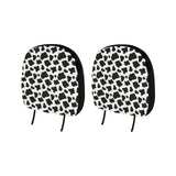 Cow skin pattern Car Headrest Cover