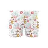 Maneki neko cat fan sakura Men's Swimming Trunks