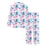 Hummingbird Pattern Print Design 02 Women's Long Pajama Set
