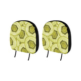 Sliced kiwi pattern Car Headrest Cover