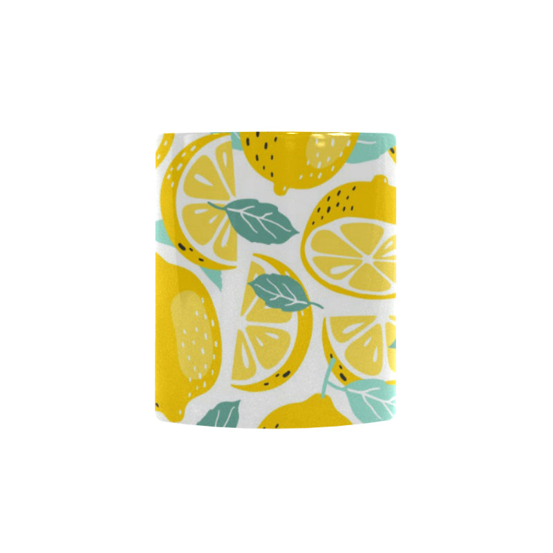 lemon design pattern Morphing Mug Heat Changing Mug