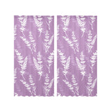Lavender flowers purple pattern Gauze Curtain