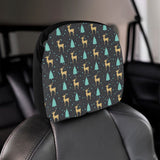 Deers star tree pattern Car Headrest Cover