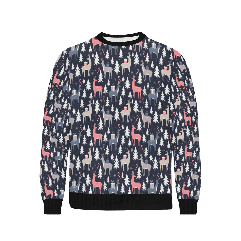Deers Winter Christmas pattern Men's Crew Neck Sweatshirt