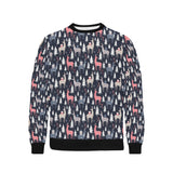 Deers Winter Christmas pattern Men's Crew Neck Sweatshirt