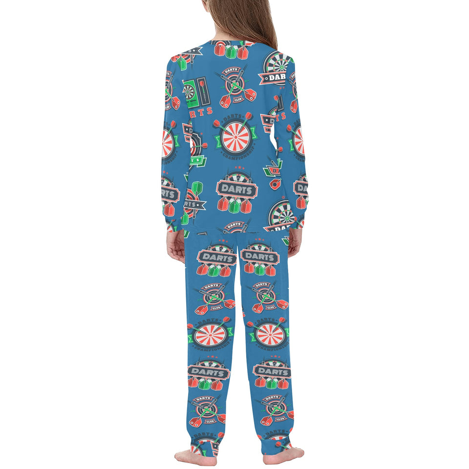 Darts Pattern Print Design 02 Kids' Boys' Girls' All Over Print Pajama Set