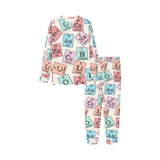 Chemistry Periodic Table Pattern Print Design 02 Kids' Boys' Girls' All Over Print Pajama Set