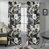 Japanese crane ornament elements Gauze Curtain