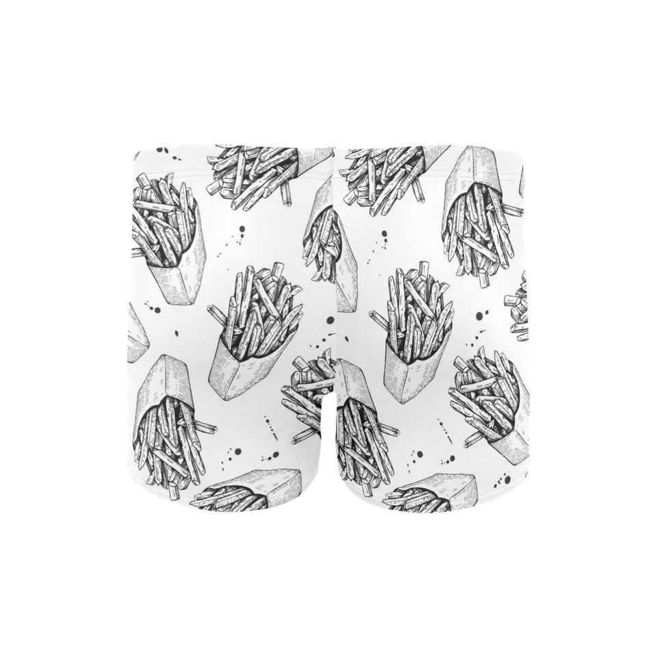 Hand drawn french fries pattern Men's Swimming Trunks