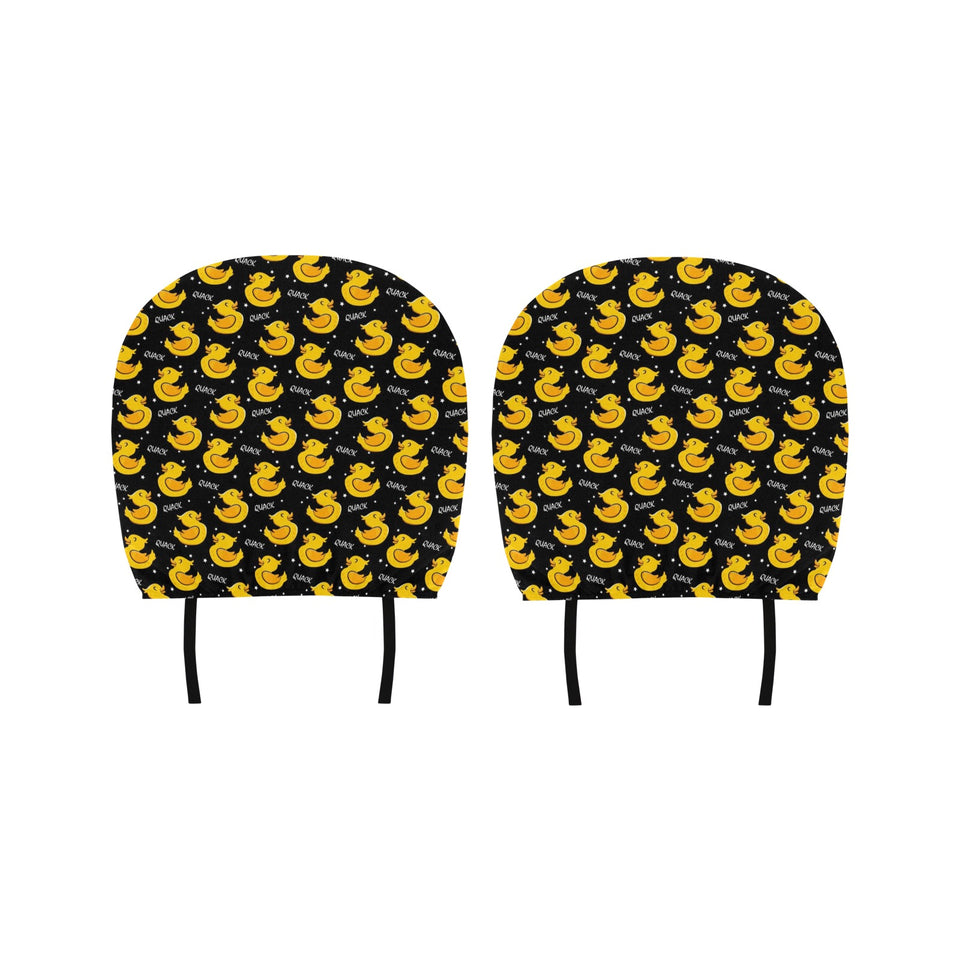 Duck Pattern Print Design 05 Car Headrest Cover