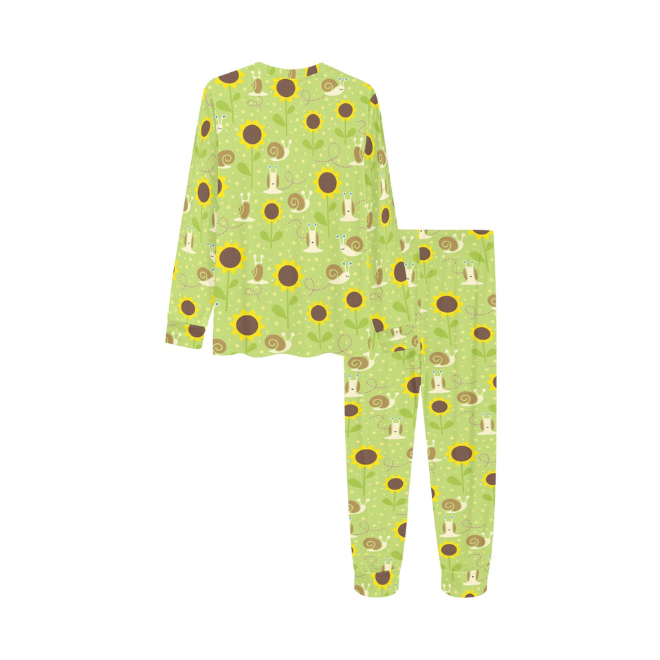 Snail Pattern Print Design 01 Kids' Boys' Girls' All Over Print Pajama Set