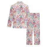 Coral Reef Pattern Print Design 03 Men's Long Pajama Set