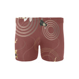Koi Fish Carp Fish red background Men's Swimming Trunks
