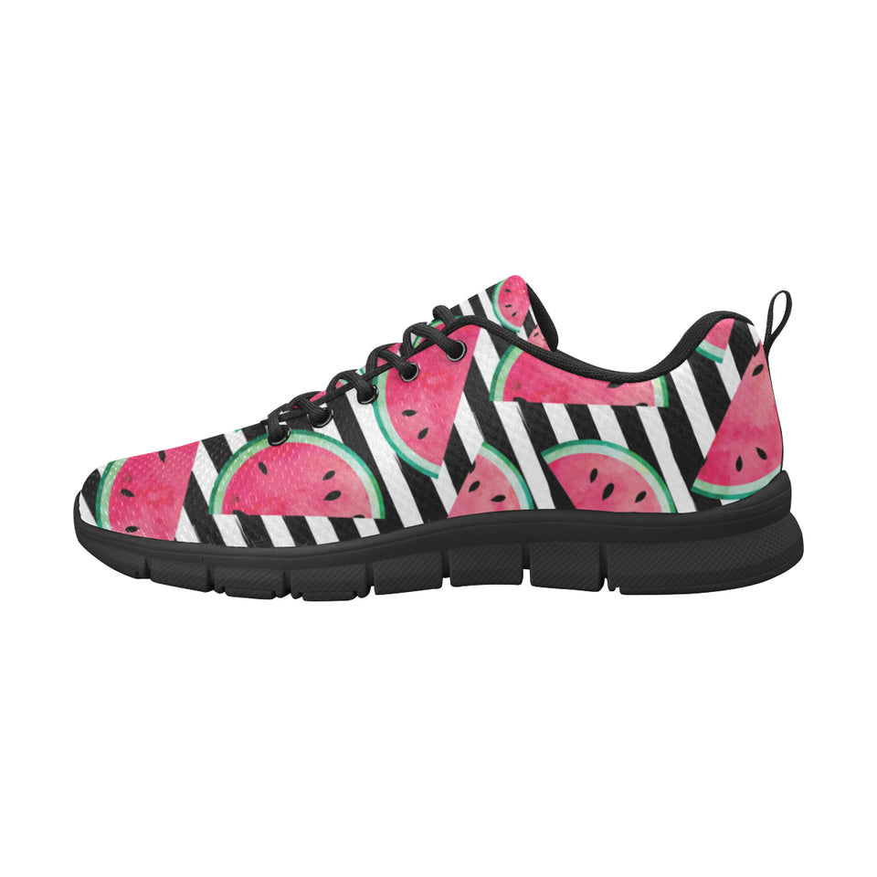 Watercolor paint textured watermelon pieces Women's Sneaker Shoes