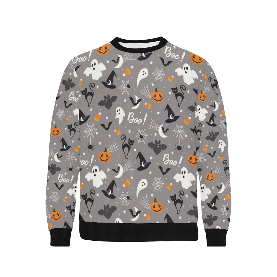Halloween design pattern Men's Crew Neck Sweatshirt