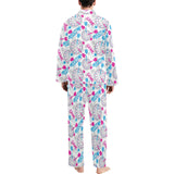 Darts Pattern Print Design 01 Men's Long Pajama Set