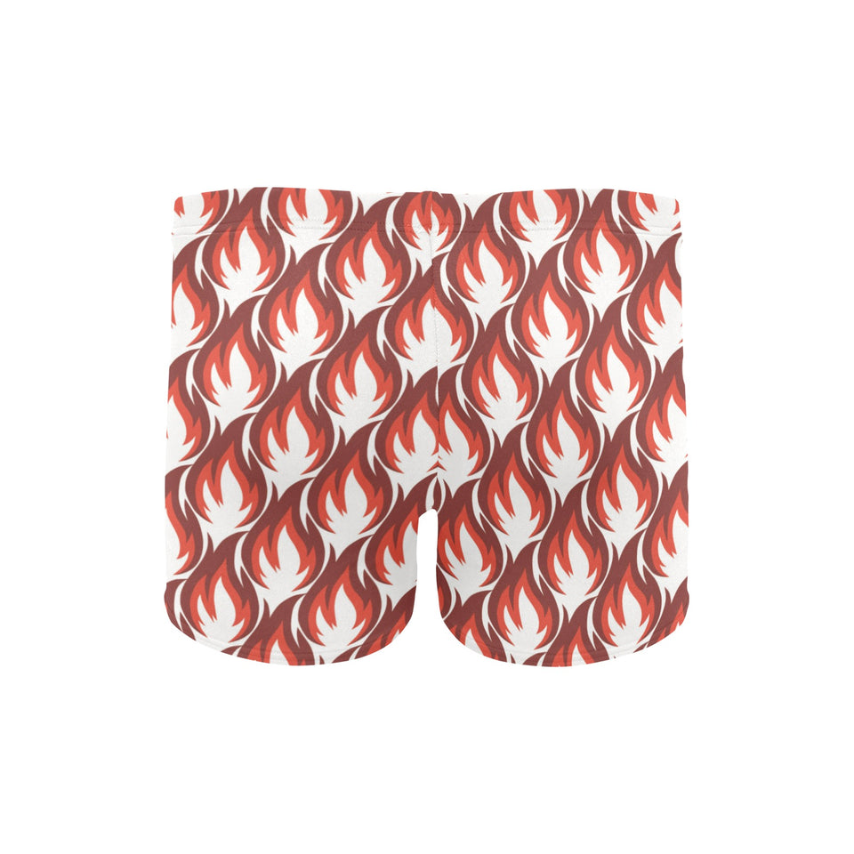 Fire flame symbol design pattern Men's Swimming Trunks