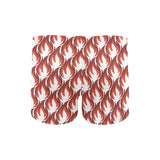 Fire flame symbol design pattern Men's Swimming Trunks