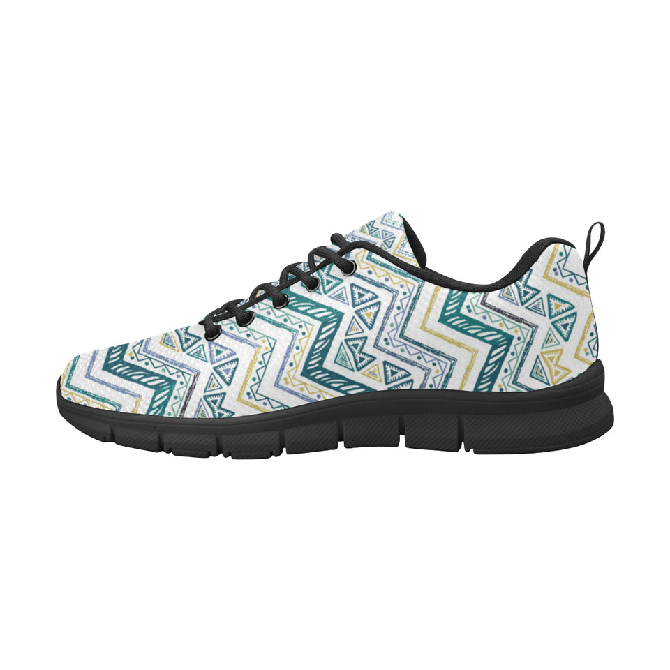zigzag  chevron paint design pattern Women's Sneaker Shoes