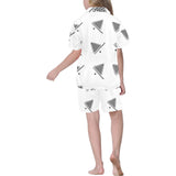 Billiard Ball Pattern Print Design 03 Kids' Boys' Girls' V-Neck Short Pajama Set