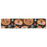 Pumpkin flowers spiderweb Halloween theme Table Runner