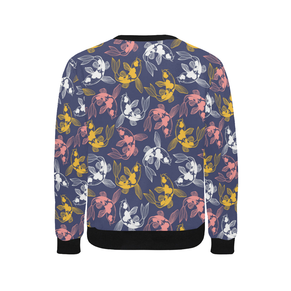 Koi Fish Carp Fish pattern Men's Crew Neck Sweatshirt