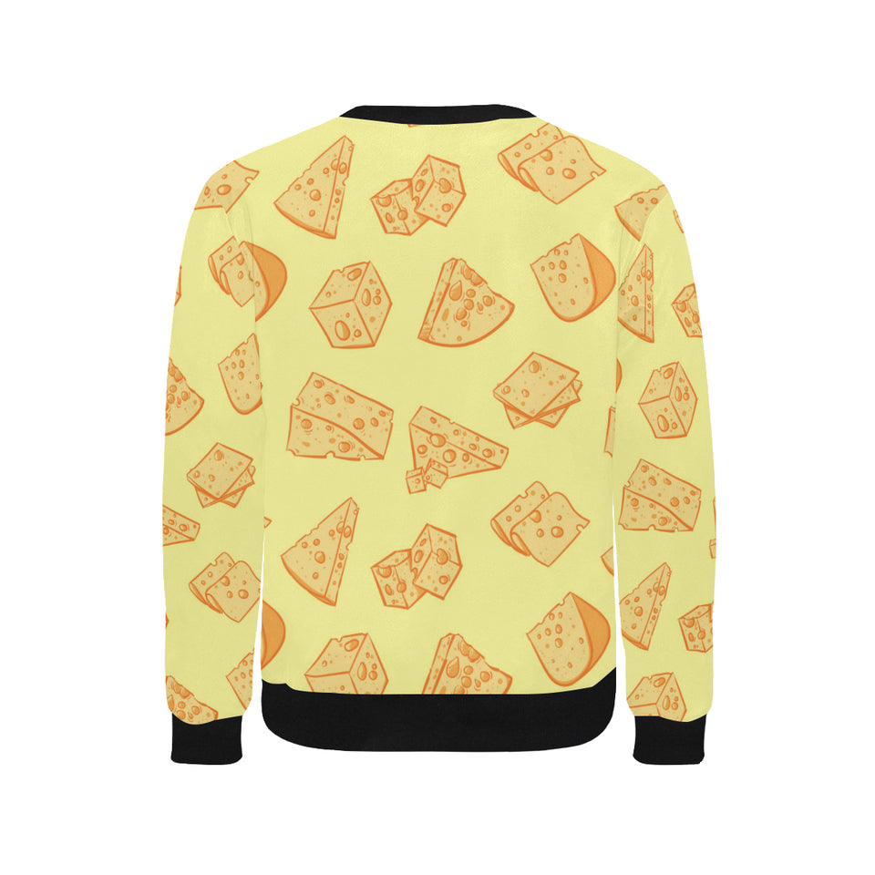 Cheese design pattern Men's Crew Neck Sweatshirt