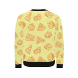 Cheese design pattern Men's Crew Neck Sweatshirt