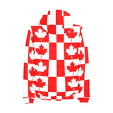 Canada Pattern Print Design 05 Men's Padded Hooded Jacket