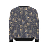 Gold ginkgo leaves Men's Crew Neck Sweatshirt