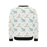 Cute Rhino pattern Men's Crew Neck Sweatshirt