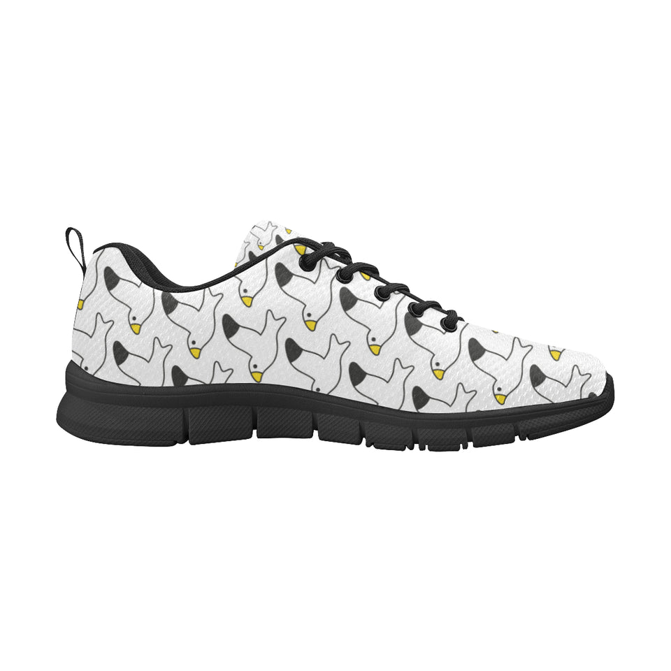 Seagull Pattern Print Design 05 Men's Breathable Sneakers ( Model 055)