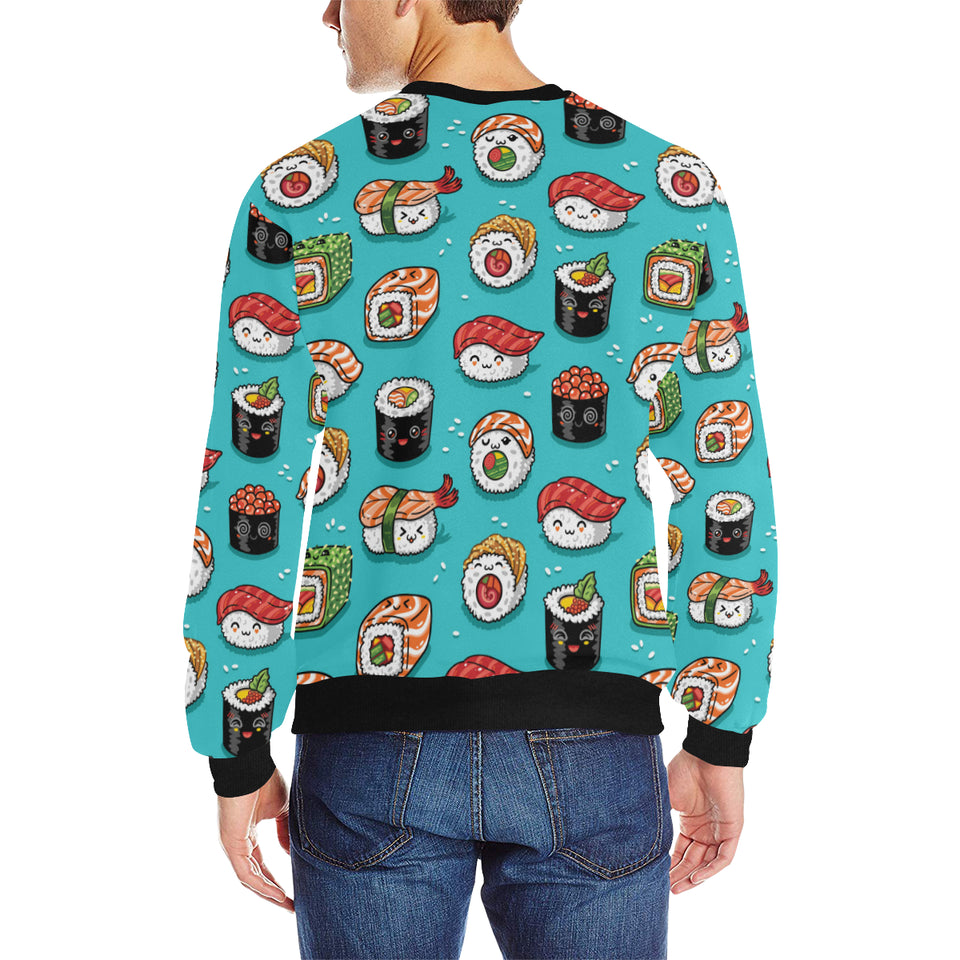 Cute sushi pattern Men's Crew Neck Sweatshirt