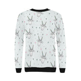Cute goat design pattern Women's Crew Neck Sweatshirt