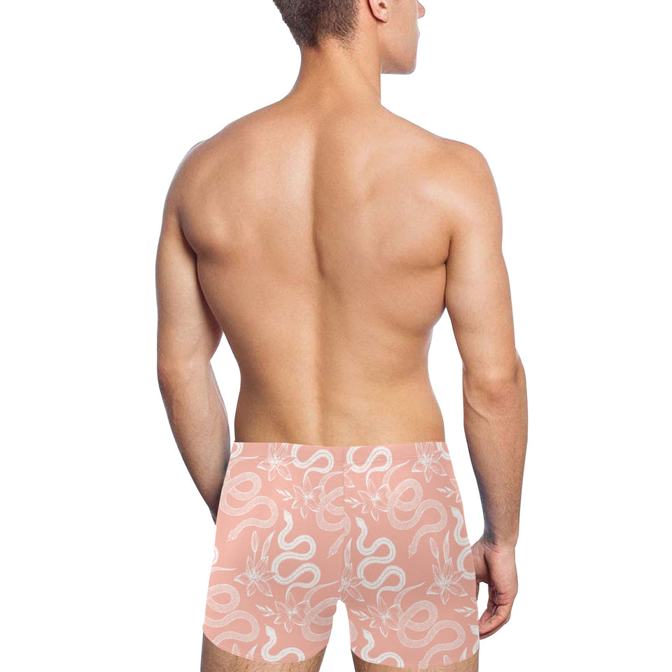 Snake lilies flower pattern Men's Swimming Trunks