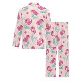 Cute little mermaid pattern Men's Long Pajama Set