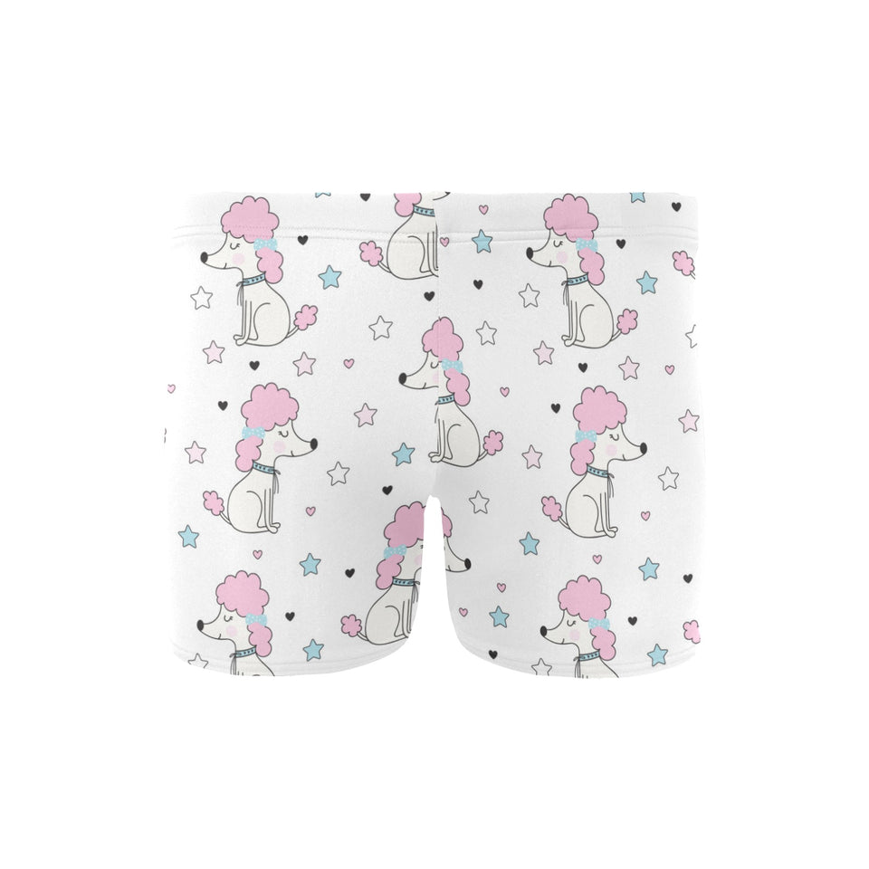 Cute poodle dog star pattern Men's Swimming Trunks