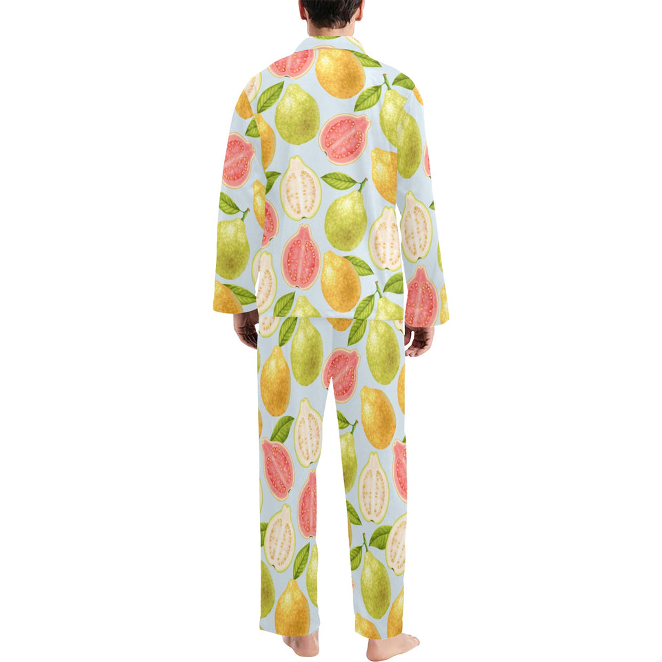 Guava design pattern Men's Long Pajama Set