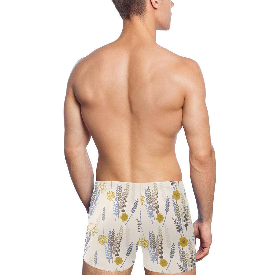 Lavender modern pattern blackground Men's Swimming Trunks