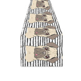 Happy pug pattern Table Runner
