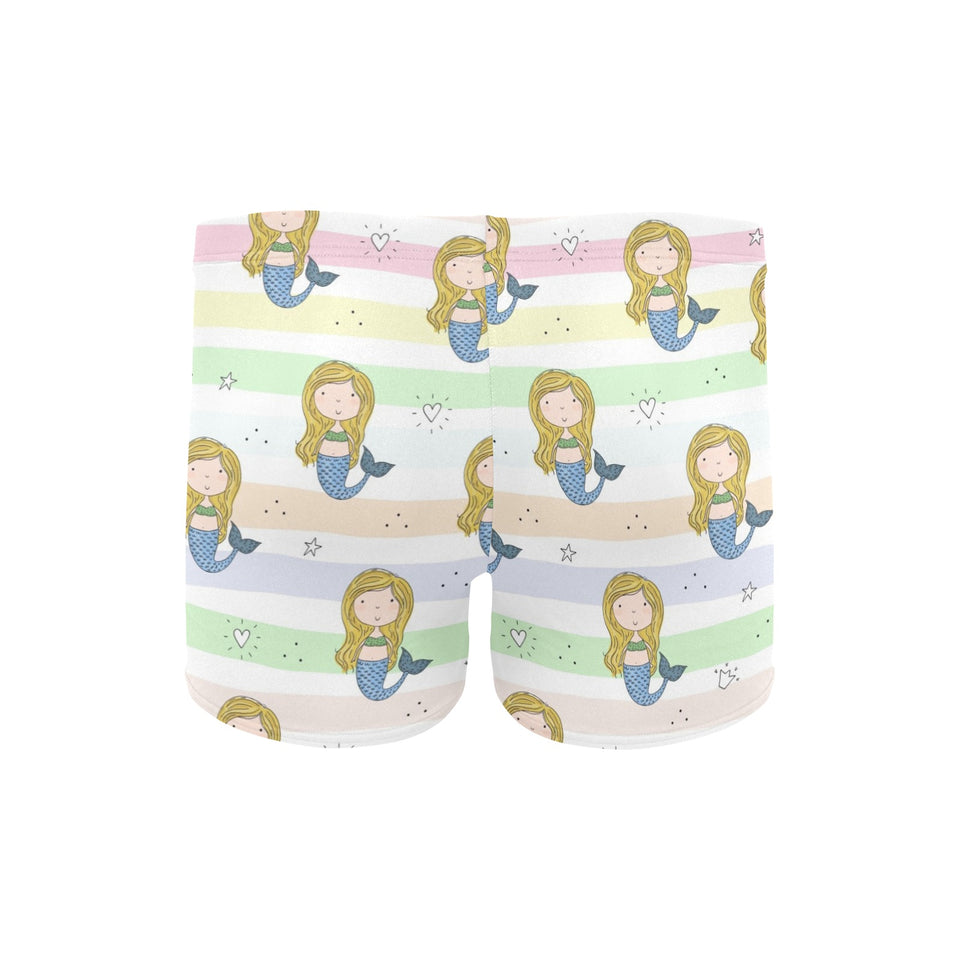 Cute hand drawn mermaid Men's Swimming Trunks