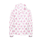 Pig Pattern Print Design 03 Kids' Boys' Girls' Padded Hooded Jacket