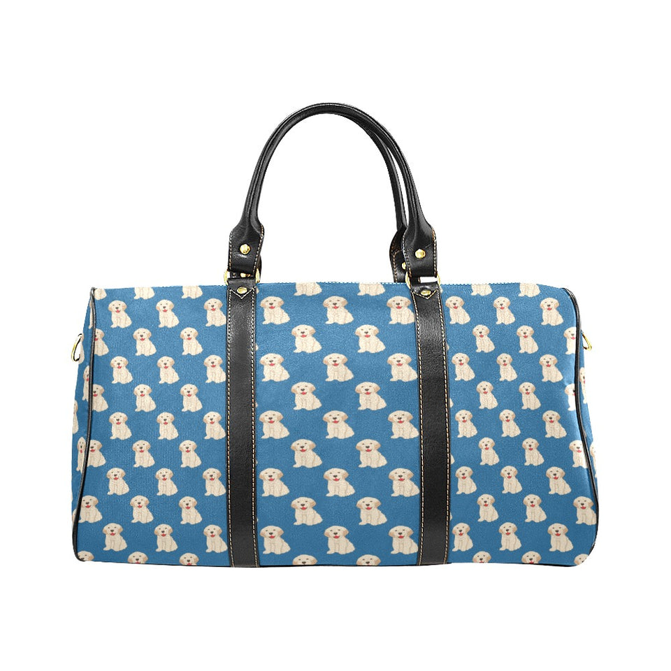 Golden Retriever Pattern Print Design 03 Travel Bag