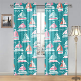 Cute sailboat pattern Gauze Curtain