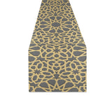 arabic star gold pattern Table Runner