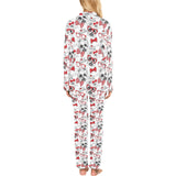 Yorkshire Terrier Pattern Print Design 04 Women's Long Pajama Set