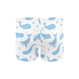 Blue whale pattern Men's Swimming Trunks