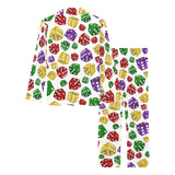 Dice Pattern Print Design 03 Women's Long Pajama Set